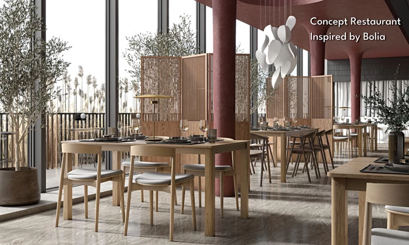 Utopia 360 Studio - Bolia Cafe | 3D Concept Visualization