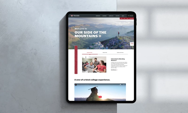 Blennd - Website Design, SEO, AEO & Digital Transformation for Western Colorado University