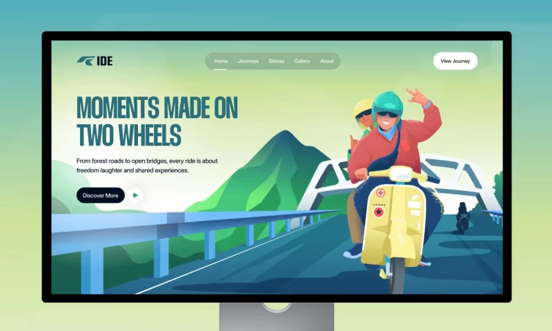 Orbix Studio - Relax Tour Bike Tour Illustration System