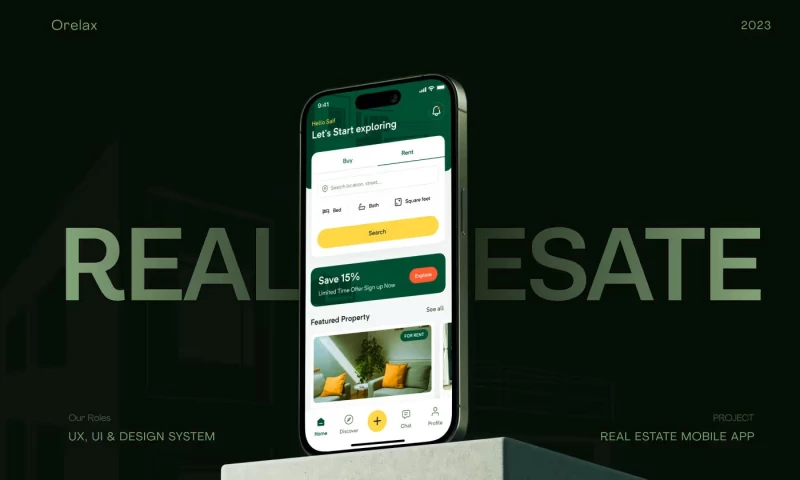 Orbix Studio - Orelax Real Estate App Design