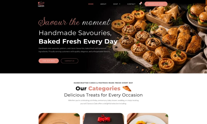 Ideal Web Design - Savoury Cake