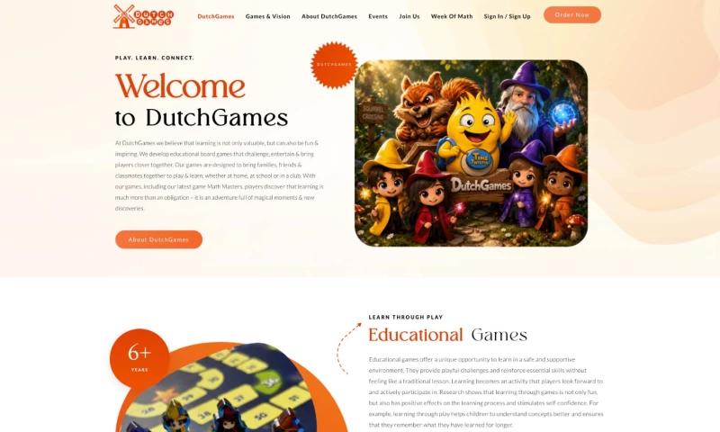 Ideal Web Design - Dutch Games