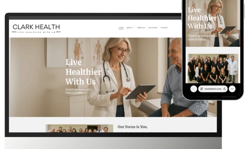 Bonfire Studio - Website Redesign for Multi-Location Primary Care Network