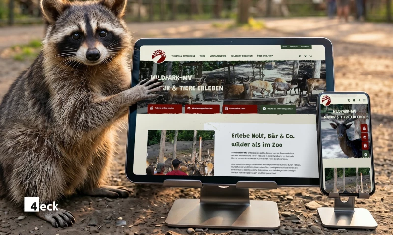 4eck Media - Zoo & Wildlife Park Website Relaunch for Wildpark-MV