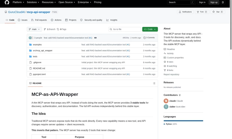 Guru Cloud & AI - mcp-api-wrapper: thin MCP server for any API (open source)