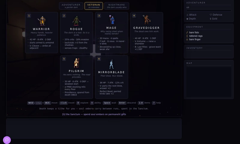 Guru Cloud & AI - The Dark Stair: open-source browser roguelite