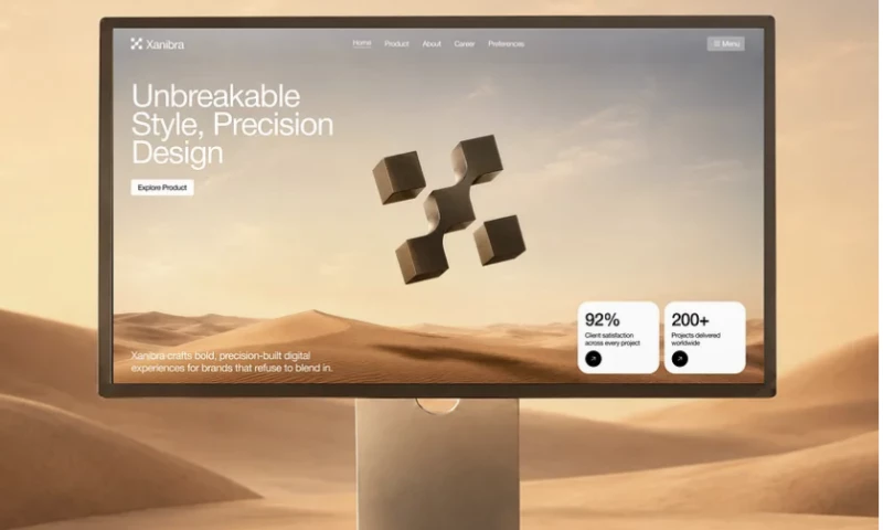 U1CORE - UI/UX Design & Development for Design Agency Landing Page
