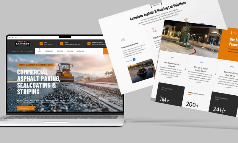 FOG Digital Marketing - Website Design for Take on Asphalt