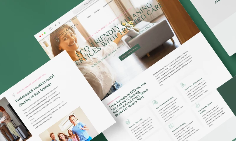 FOG Digital Marketing - Website design for Botanical Maids