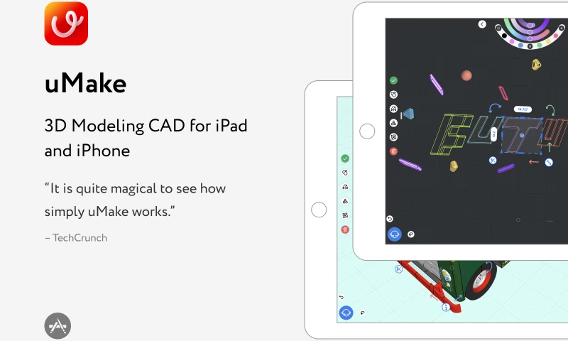 Exyte - uMake – 3D Modeling CAD for iPad and iPhone