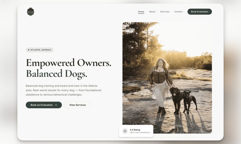 Clicks & Clients - SavvyK9 Website Redesign