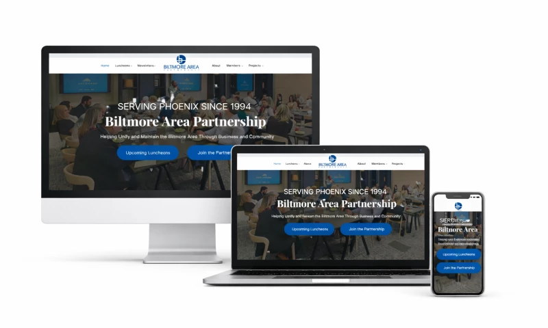 Camelback East - Biltmore Area Partnership Website Rebuild & Digital Operations