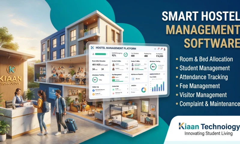 Kiaan Technology Pvt Ltd - Smart Hostel Management Software | Manage Rooms, Residents & Fees Easily