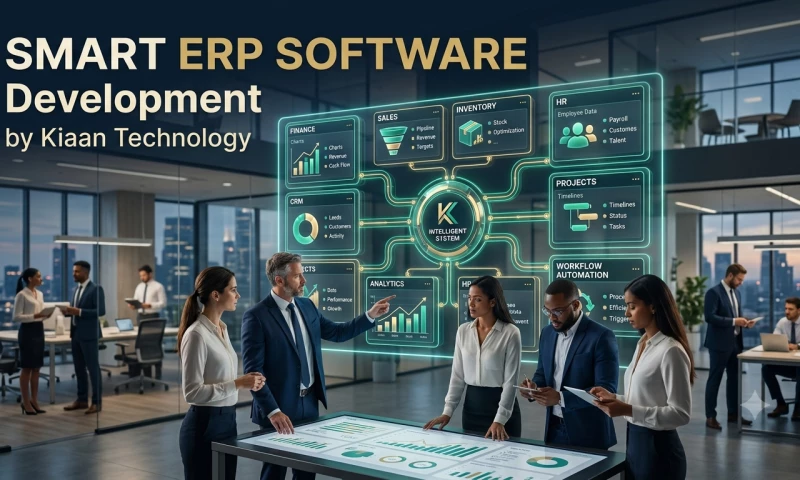 Kiaan Technology Pvt Ltd - Smart ERP Software Development | Connect Every Department in One Powerful Platform