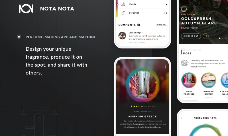 NOTA NOTA—personal fragrance-mixing system