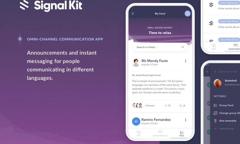 Signal Kit—smart communication tools for the K-12 community