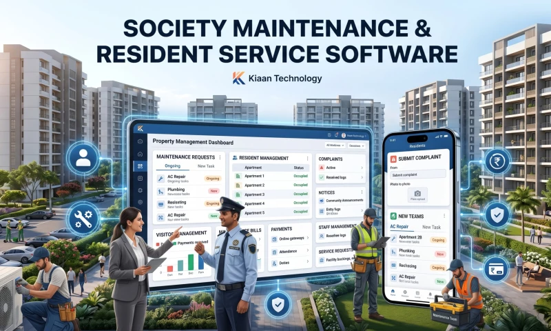 Kiaan Technology Pvt Ltd - Society Management Portal | Manage Maintenance, Complaints, Visitors & Payments