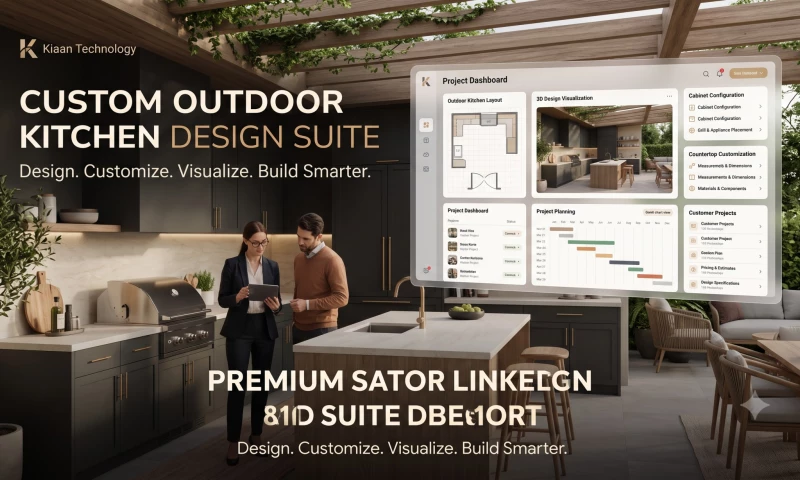Kiaan Technology Pvt Ltd - Custom Outdoor Kitchen Software | Design Beautiful Outdoor Living Spaces Smarter