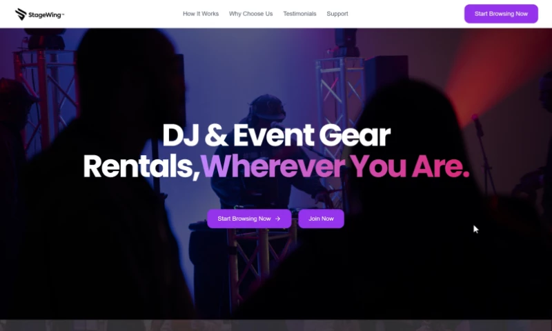 FATbit Technologies - StageWing: Audio-Video Rental Marketplace for Professionals