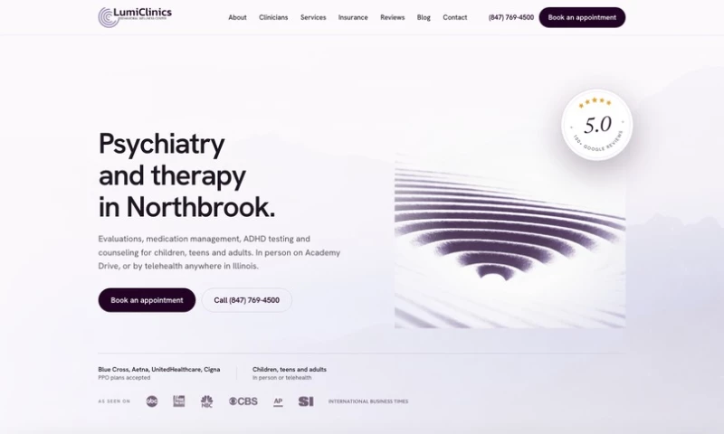 TMN Creative - Psychiatry and Therapy Practice Website with Named Providers