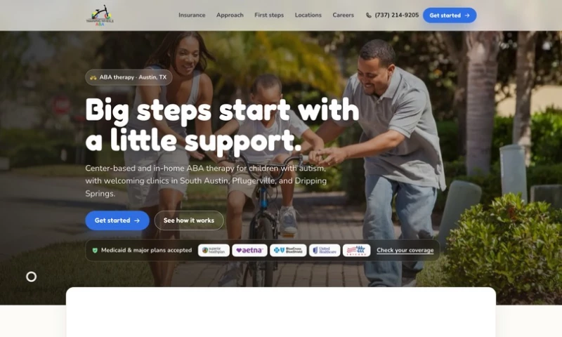TMN Creative - Pediatric ABA Therapy Website for 3 Austin Clinics