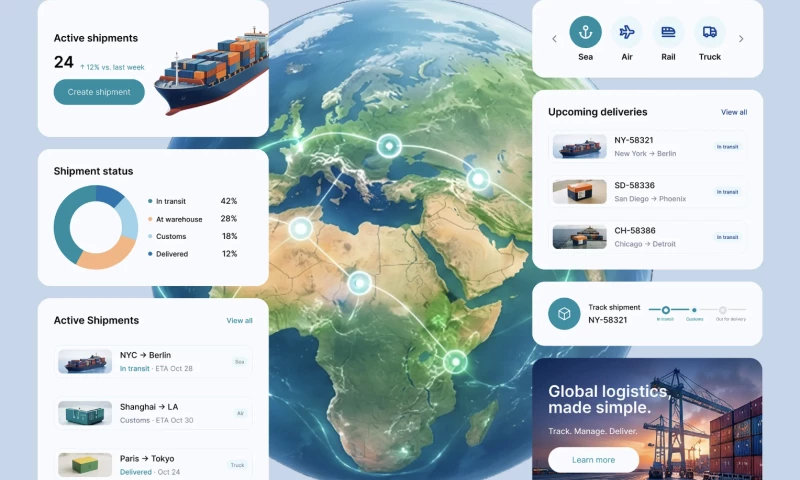 U1CORE - UX/UI for Logistics Technology Company