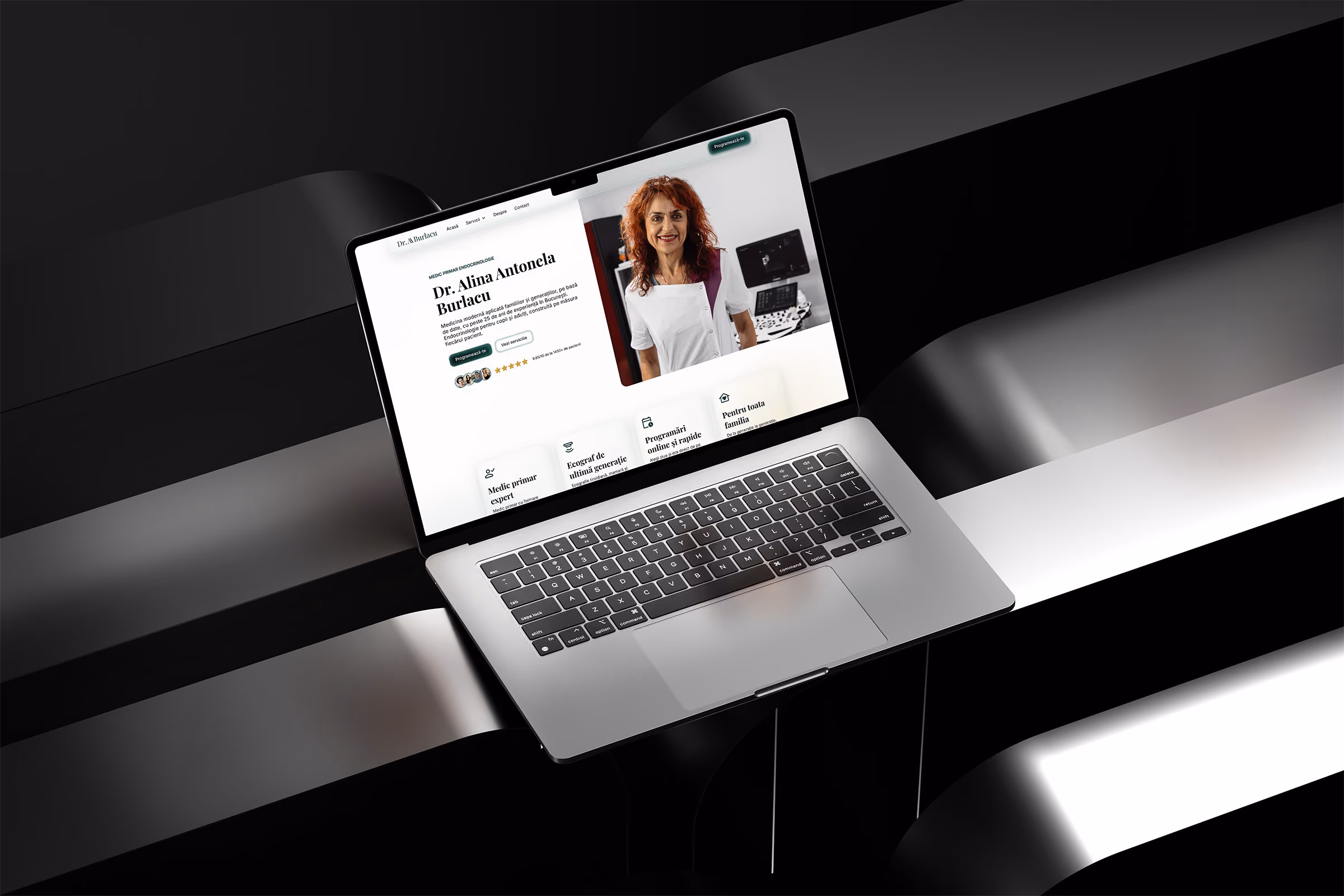Grid Studio - Dr. Burlacu - Medical Presentation Website with Online Appointment Booking