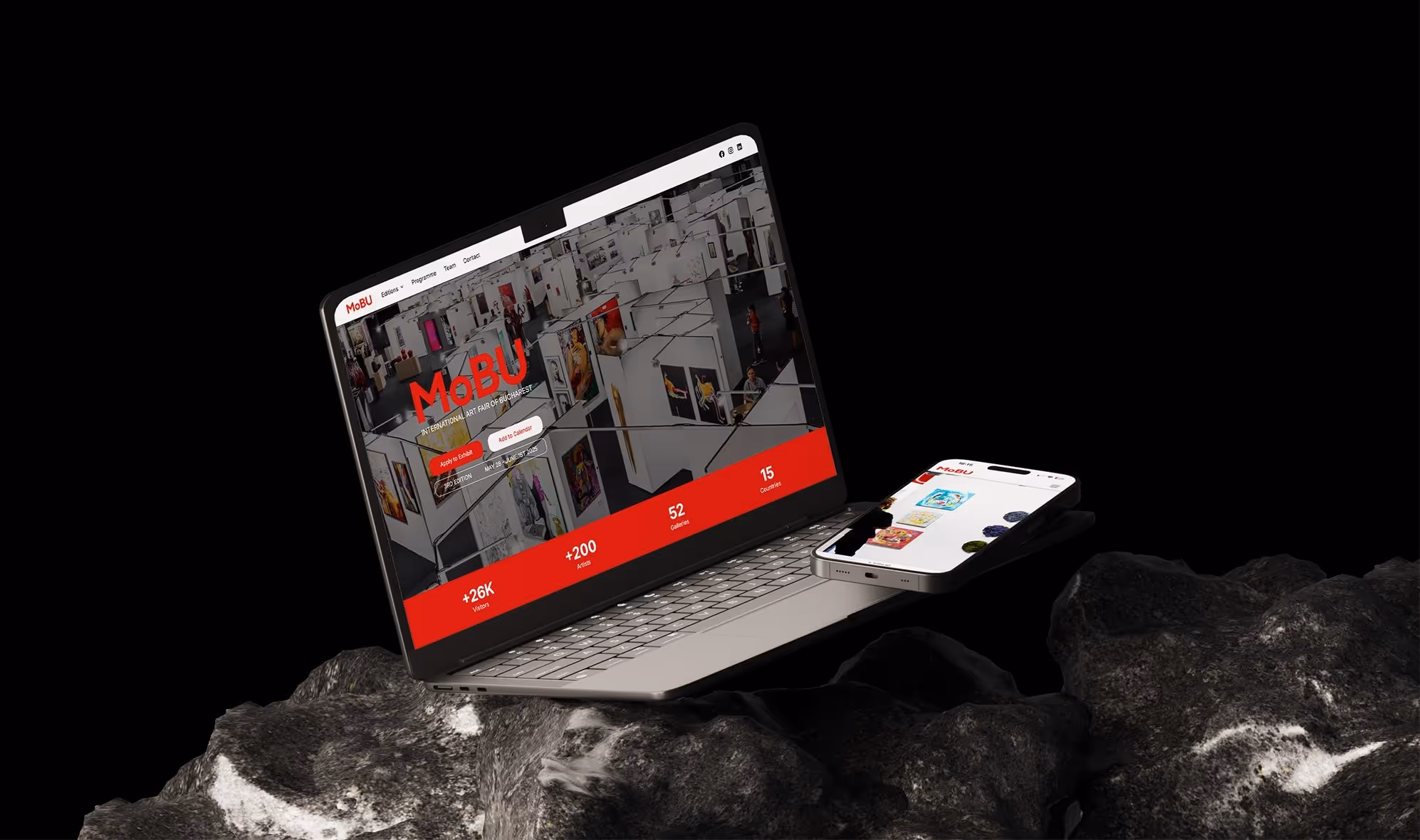 Grid Studio - MoBU International Art Fair Scalable Webflow CMS Website