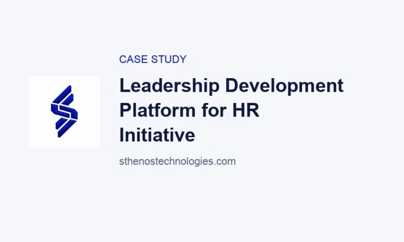 Sthenos Technologies - Leadership Development Platform for HR Initiative