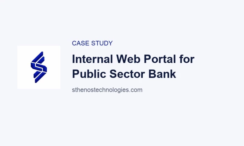 Sthenos Technologies - Internal Web Portal for Public Sector Bank
