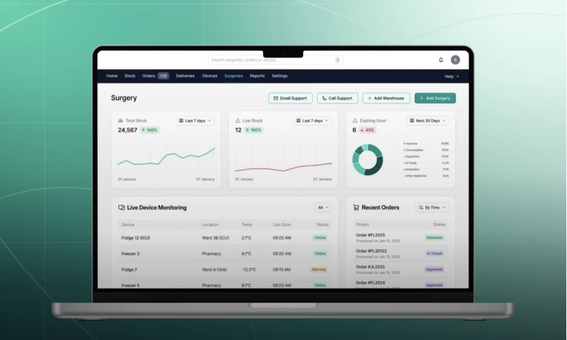 Stackera Canada Inc. - Real-time control for healthcare logistics