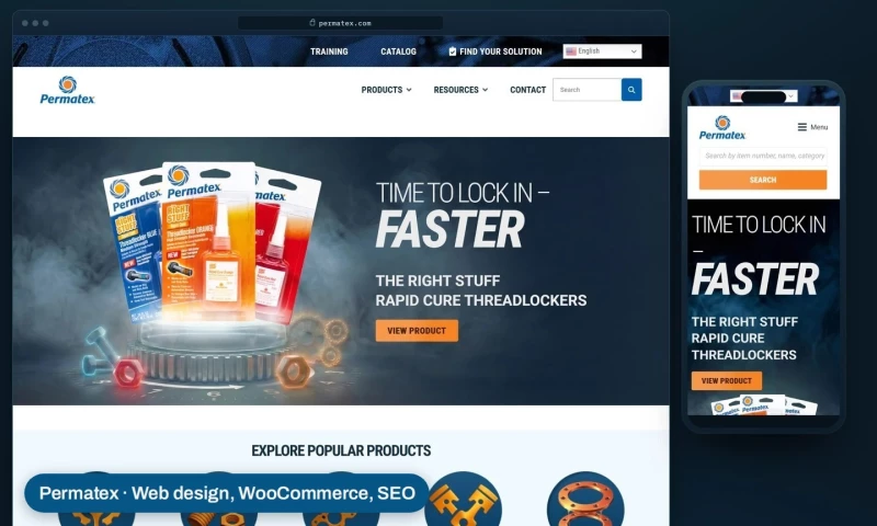 Surf Studios - Permatex.com: a full rebuild for a national automotive brand
