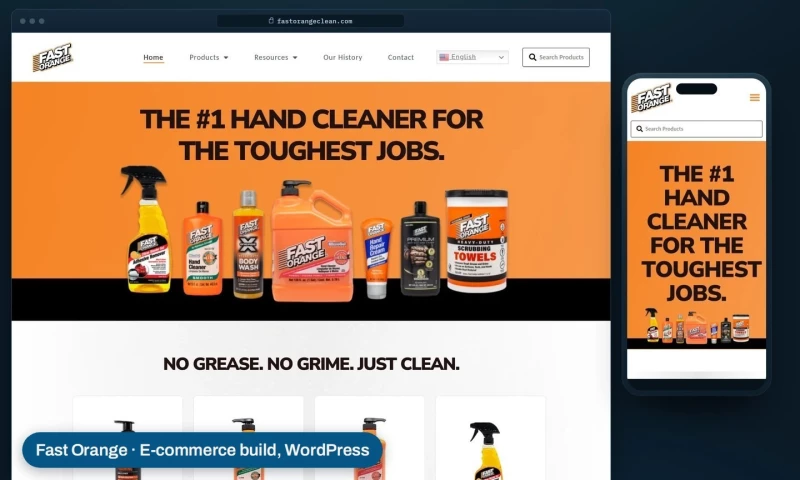 Surf Studios - Fast Orange: e-commerce on a deadline, in three languages