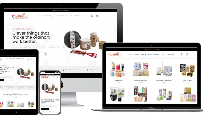 New Perspective Design - Musubi: Custom WooCommerce Store for a Japanese Concept Retailer