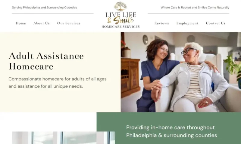 Stack Media Design - LIVE LIFE & SMILE HOMECARE SERVICES | Philadelphia, PA
