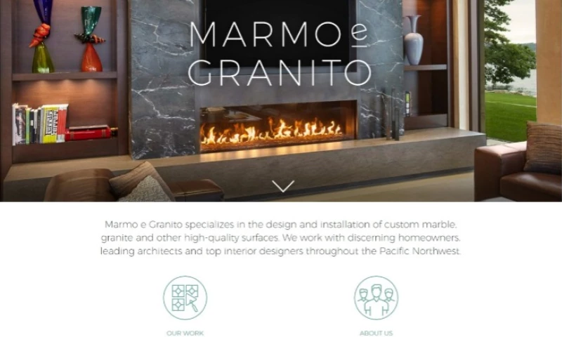 All Seattle Web Design - Marmo e' Granito Seattle Website Redesign