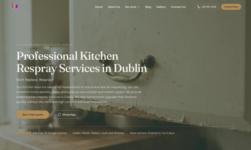 Sitefully Limited - Dublin Kitchen Respray