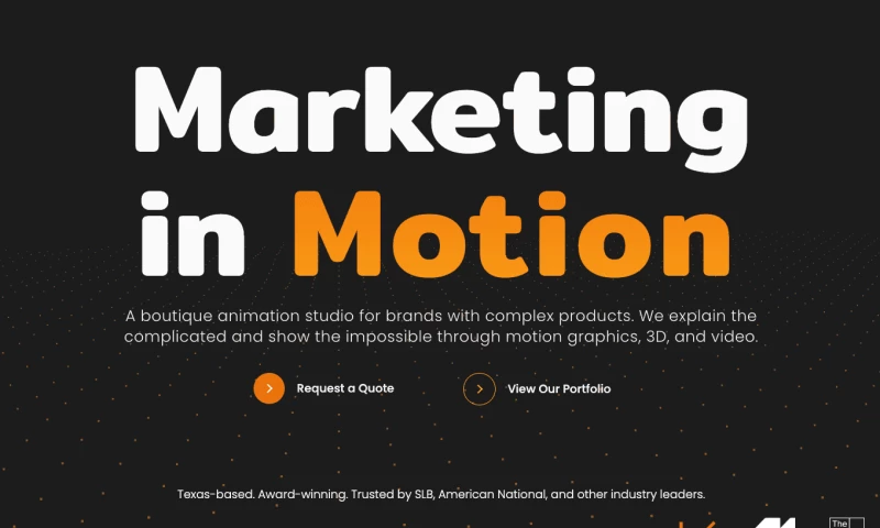 Desque - Houston Animation Studio Website Redesign