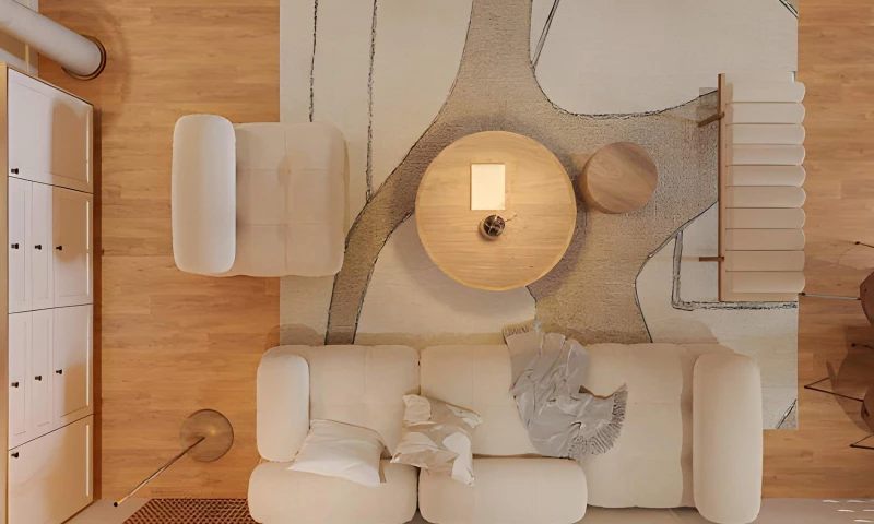 RealRender 3D - Modern Luxury Living Room 3D Interior Visualization