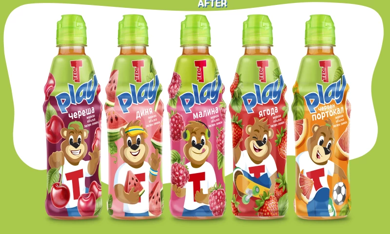 Modern World Studio - Tedi Play- Kids Fruit Juice Packaging Redesign