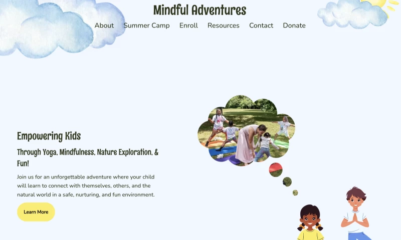 BMW Creative Consulting - Children's Summer Camp Brand and Website Development