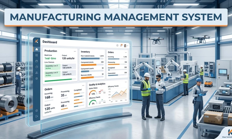 Kiaan Technology Pvt Ltd - Manufacturing Management System | Smart Production & Inventory Management