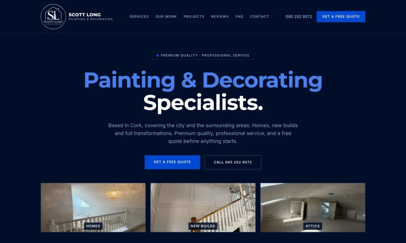 Cozy Mind Media - Scott Long Painting & Decorating website