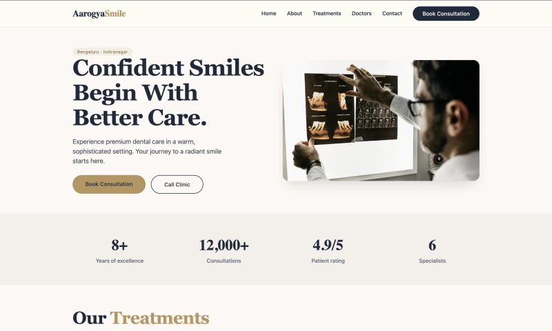 Dilli Town Web Agency - Aarogya Smile