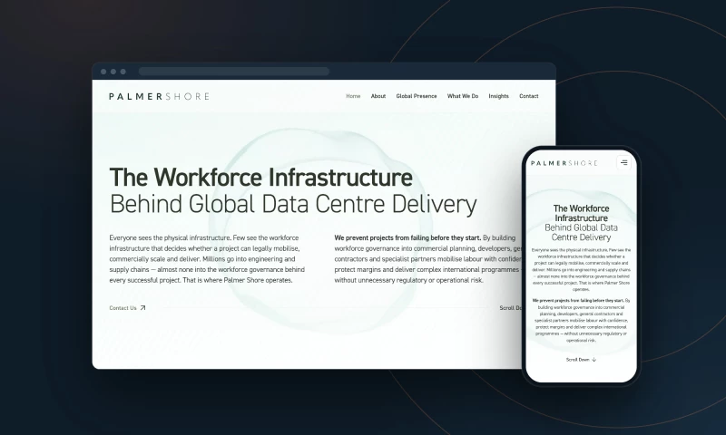 Loco Digital - Palmer Shore launch website