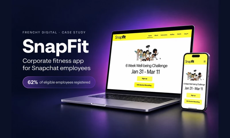 Frenchy Digital - Corporate Fitness App for Snapchat Employees