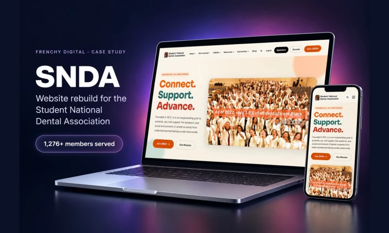 Frenchy Digital - Website Redesign for National Dental Nonprofit