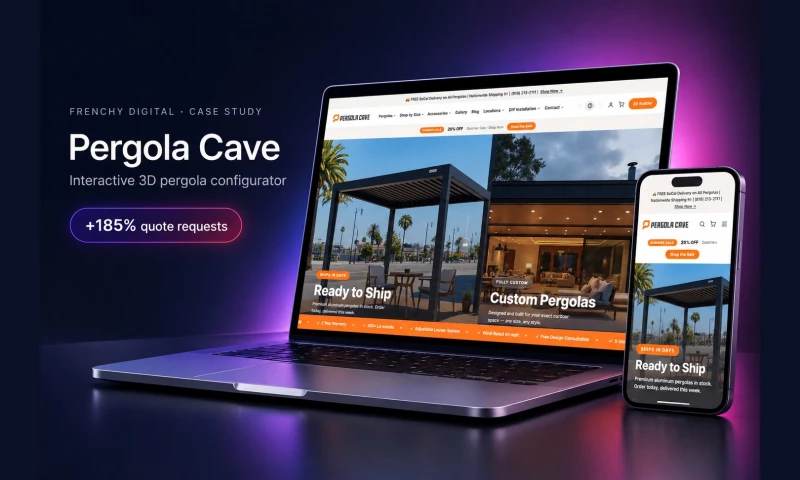 Frenchy Digital - 3D Pergola Configurator & E-commerce