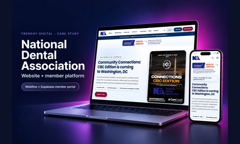 Frenchy Digital - Membership Platform for Dental Association
