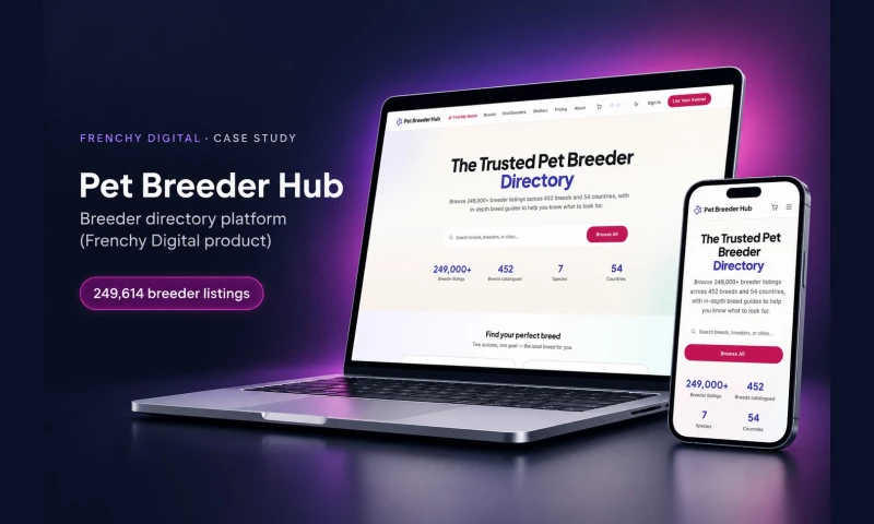 Frenchy Digital - Breeder Directory & Marketplace Platform